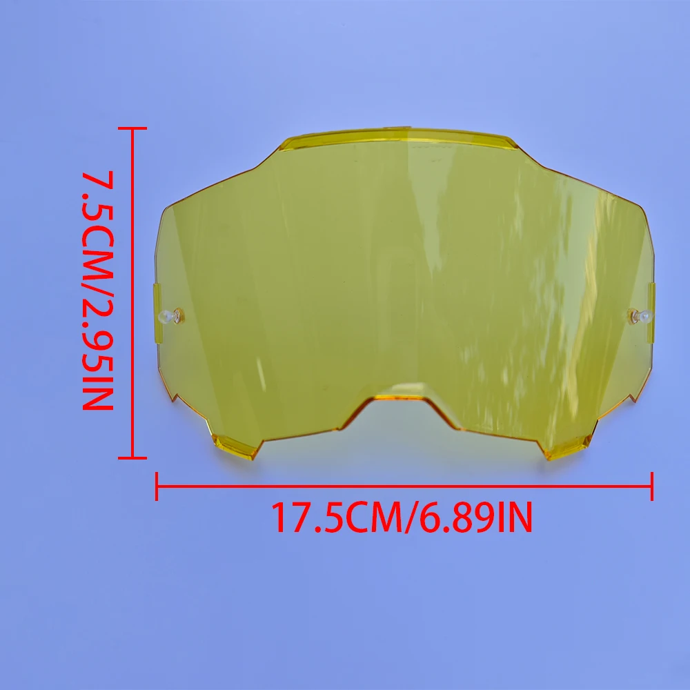 Off Road Motorcycle Goggles Replacement Lens UV400 HiPER, Mirror Lens 1PC 2PC 3PC Pack Anti-scratch for MX ATV Dirt Bike Adult