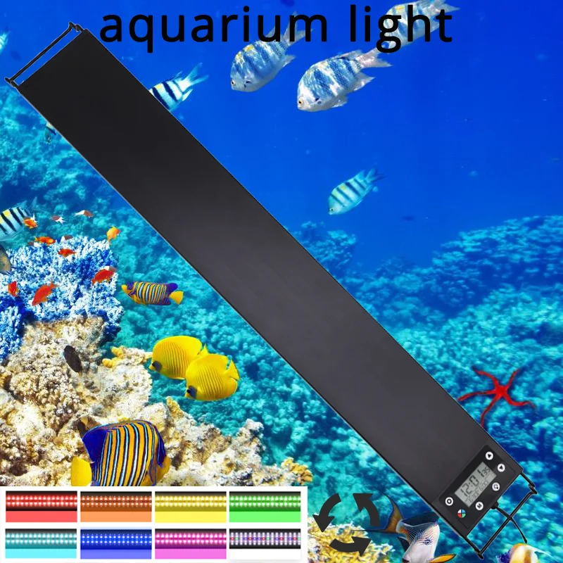 

Auarium Light Lamp Led Fish Tank Fishbowl Lighting Ramp Aquatic Waterproof Full Spectrum Planted Terrarium Backlight Screen Mood