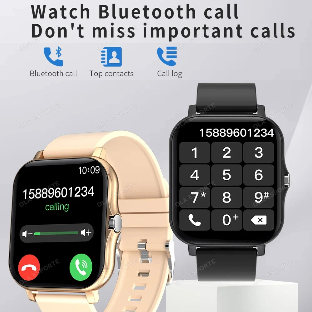 2024 Smart Watch Android Phone 1.44\'\' Inch Color Screen Bluetooth Call Blood Oxygen/Pressure Monitoring Smart Watch Women Men