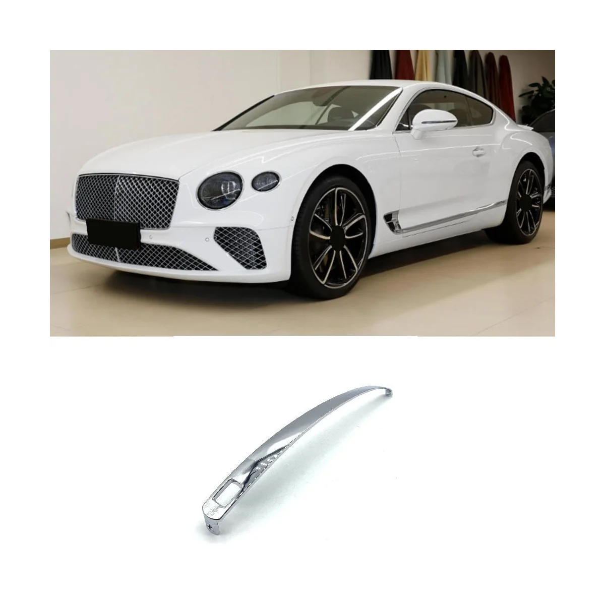 مقبض باب السيارة كروم الكسوة Bentley كونتيننتال 04-11 3W0837379A
