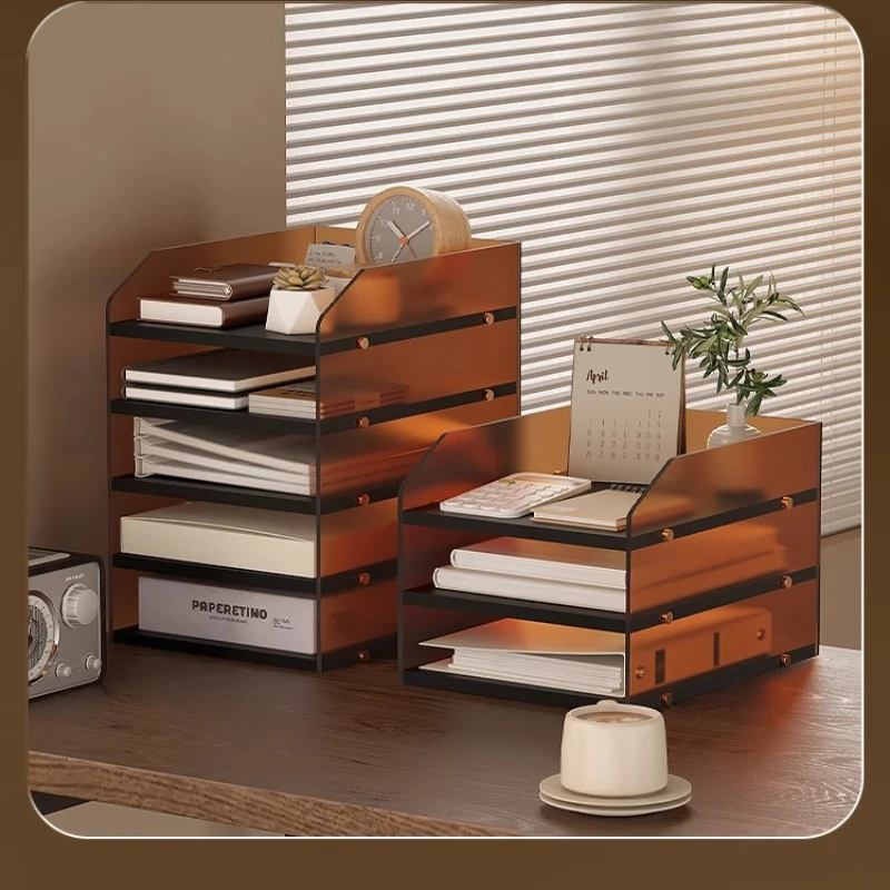 

File frame office supplies shelf data layered rack office desk file box storage rack classification column