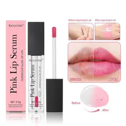 Pink Lip Serum Lip Plumping Gloss Long Lasting Moisturizer Care Lipstick Reduce Lip Fine Lines Lip Plumper Makeup