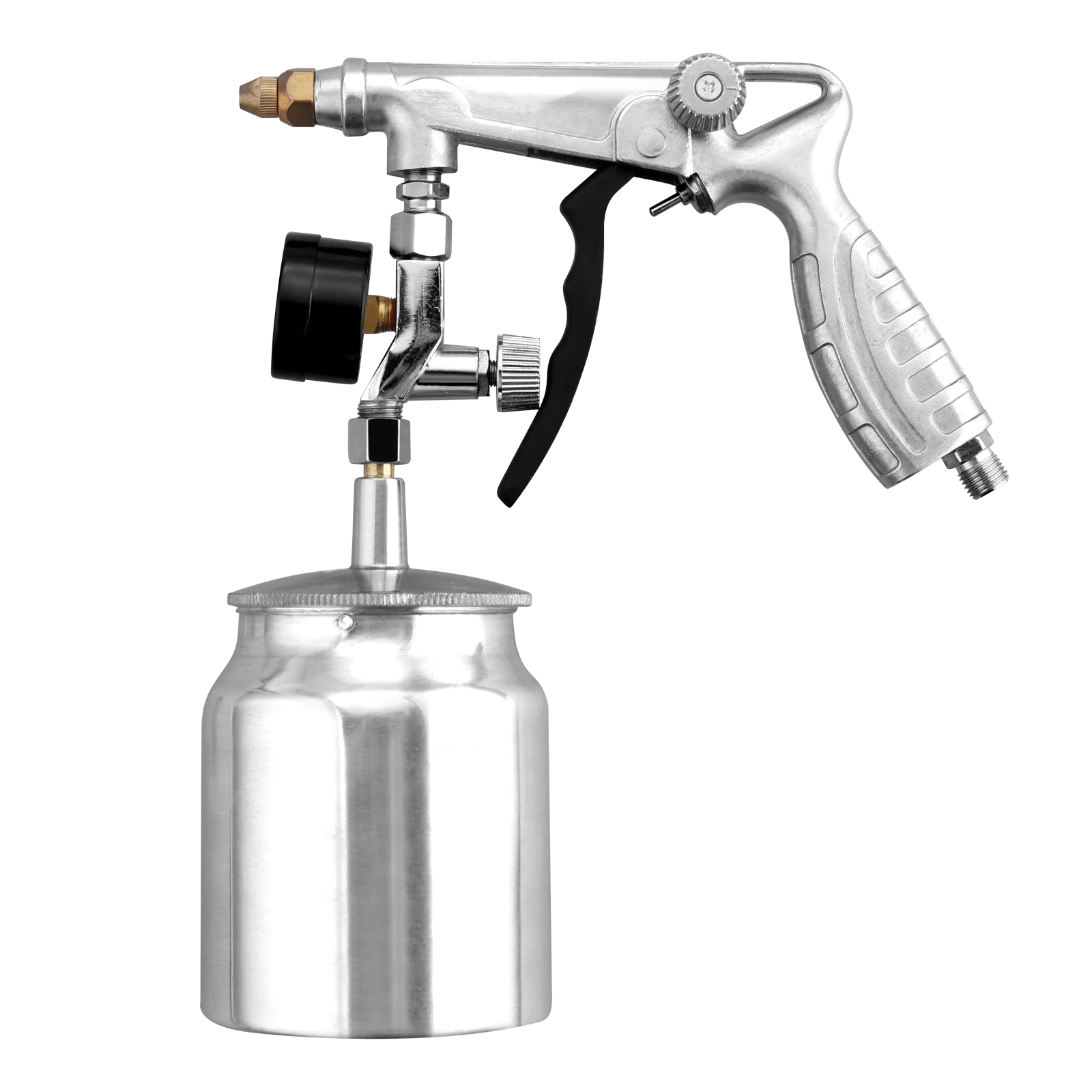 Heavy Duty Air Rust Protection Spray Gun Kit 130PSI Anti-Corrosion Undercoating with Gauge & Dual Wands