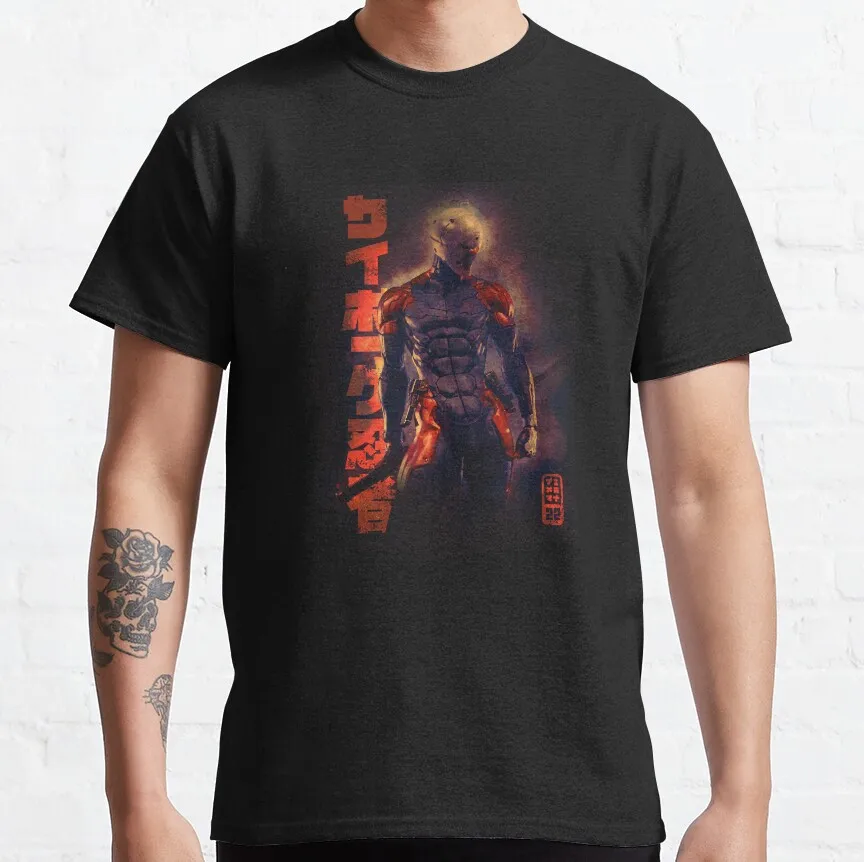 290 Cyborg Ninja FOX designed MGS snake Metal Gear Solid Snake Kojima Video game Printed t-shirt plus size Mens graphic tshirts