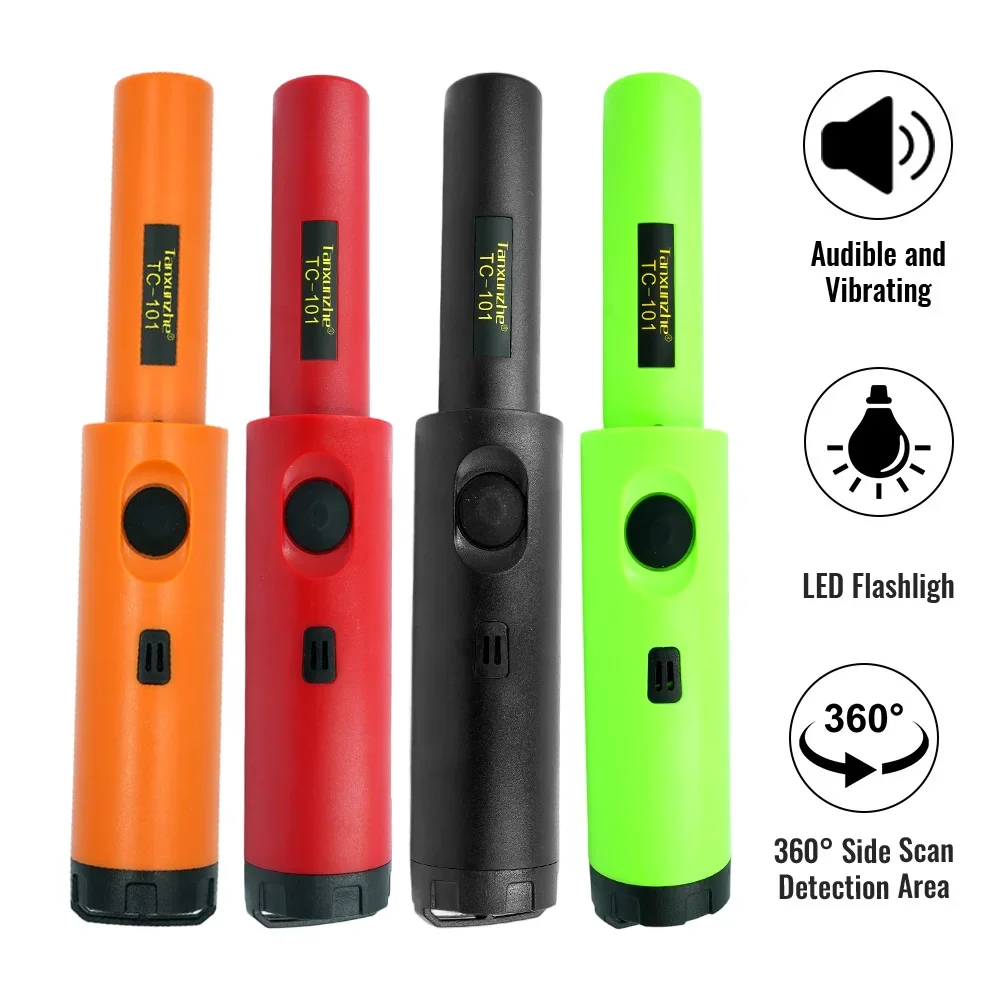Protable High SensitivityTC-101 Handheld Metal Detector Positioning Rod With Anti-scratch Protection Cover Metal Pinpointing