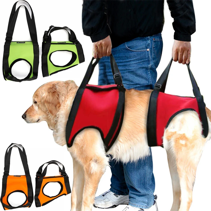 

Full Body Dog Pet Lift Support Harness Puppy Injury Front Back Hip Assist With Handle for Elderly Disable Joints Surgery Old Dog