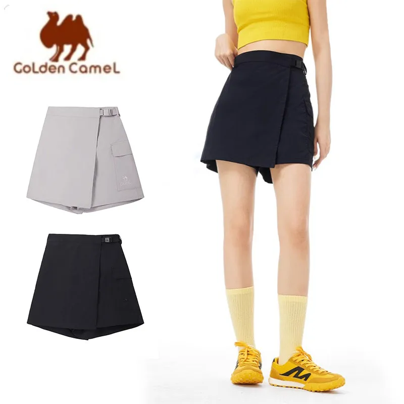 

GOLDEN CAMEL уличные короткие быстросохнущие юбки, женские юбки, брюки, летние эластичные юбки для защиты от солнца Ice Sense, теннисные юбки для гольфа