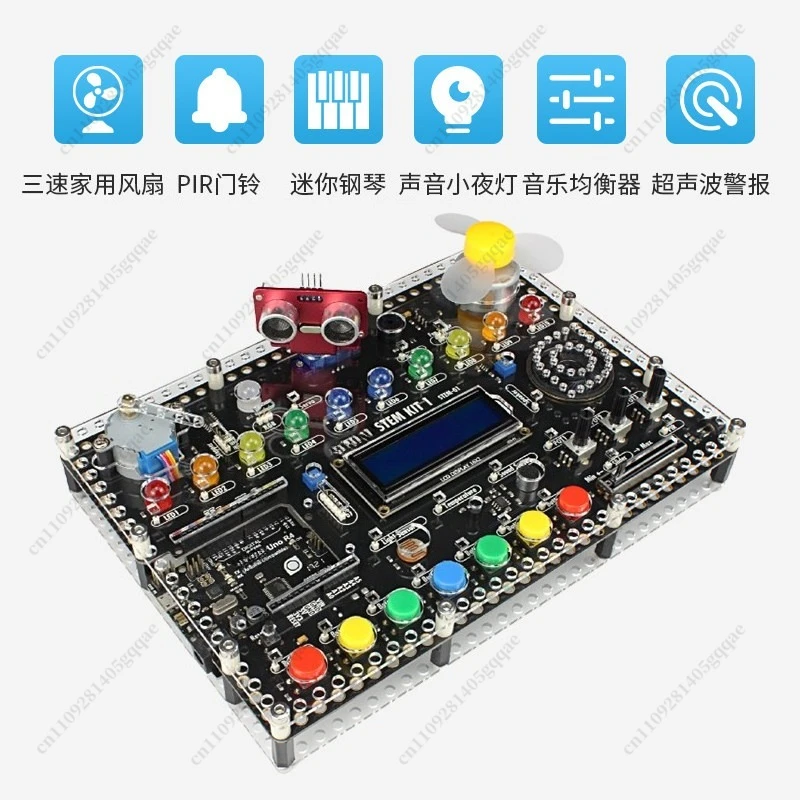 DIY STEM KIT Integriertes Entwicklungsmodul mit UNO R4 Starter-Kit für Elektronik-Programmierung für Anfänger – Detail 1