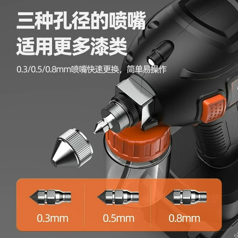 For Painters Handheld Cordless Mini Airbrush Electric Spray Pen Portable Touch‑up Model Furniture Painting Tool
