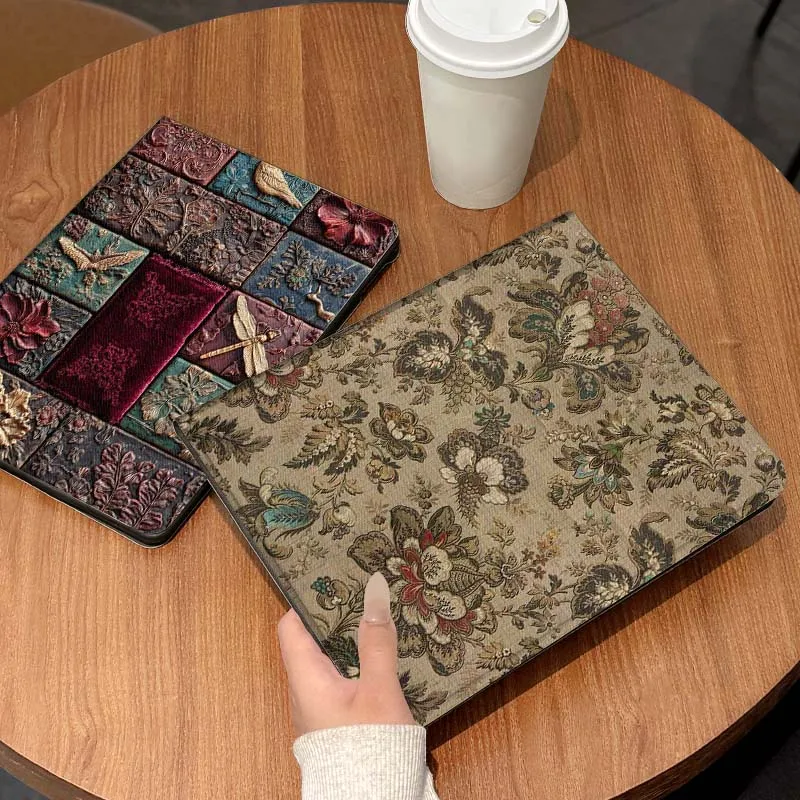 

Floral Pattern Fabric Design Gift Tablet Case For Lenovo Xiaoxin Legion Pad Tab Pro GT Y700 Gen4 2 11 P11 M10 K10 3rd Plus Gen