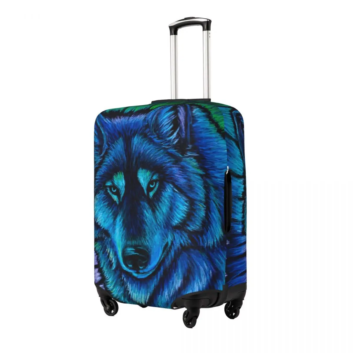 Lobo Aurora Imprimir Bagagem Protetora Poeira Cobre Elastic Impermeável 18-32 polegada Suitcase Cover Viagem Acessórios