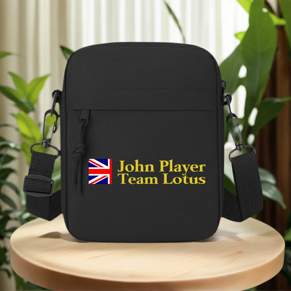 Union Jack John Player Team Lotus Men Crossbody Bag Single Shoulder Women Cartoon Anime Film Printing Design Unisex