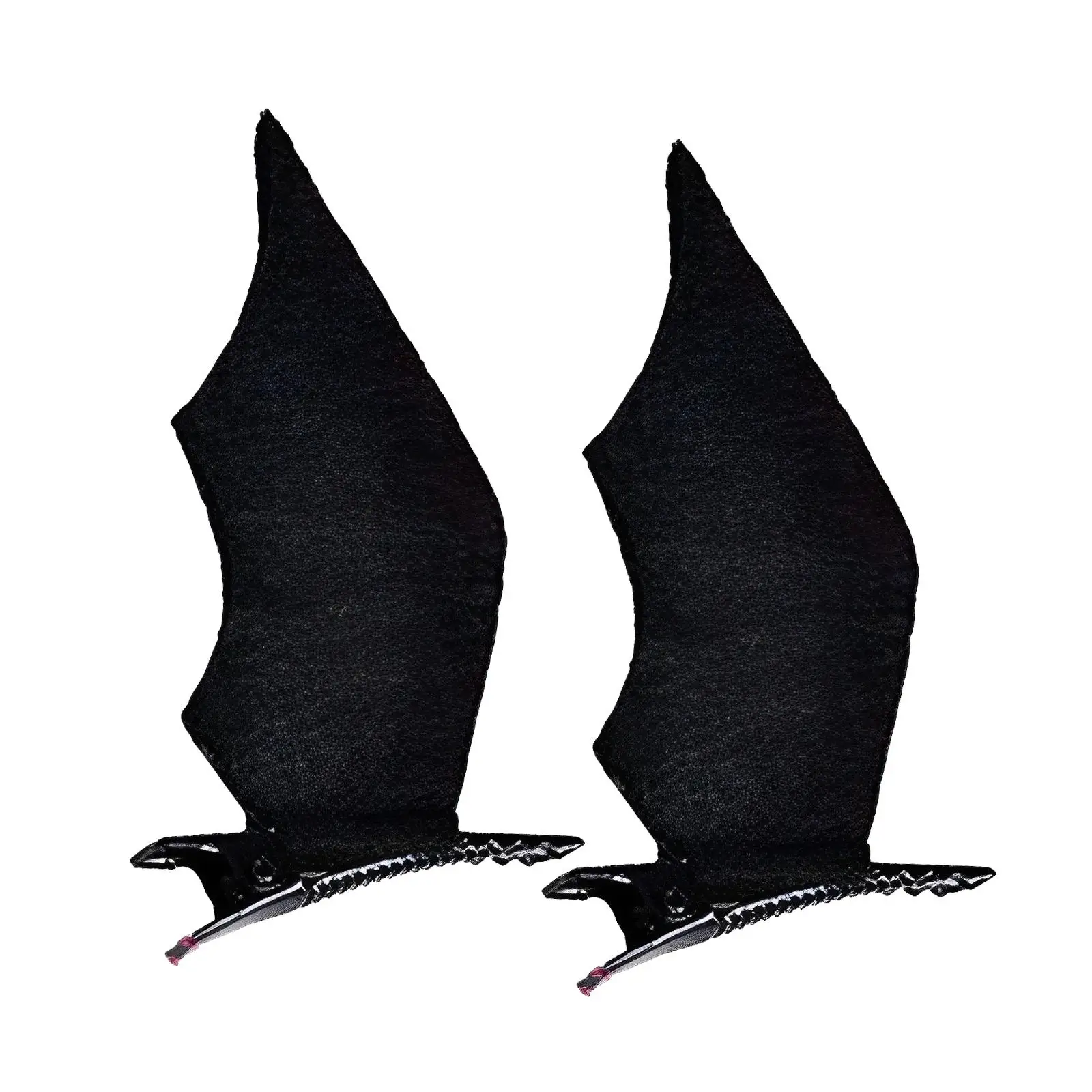 2x Halloween Hair Clips Cartoon Prop Holiday Little Devil Elf Wing Hairpins