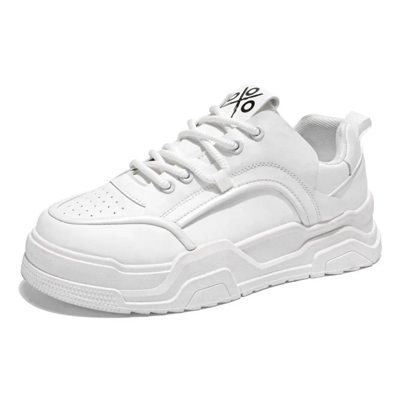 Women's Shoes New Fashion Breathable Non-slip Wear-resistant Outdoor Casual Lace-Up Thick Sole Platform Sneakers
