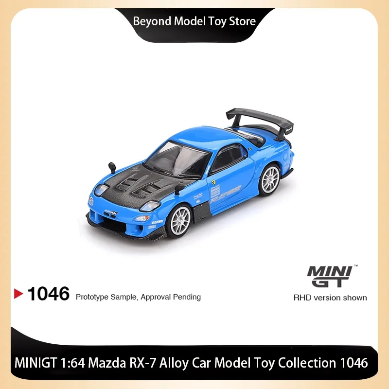 

Spot MINIGT 1:64 Mazda RX-7 Alloy Car Model Toy Collection 1046