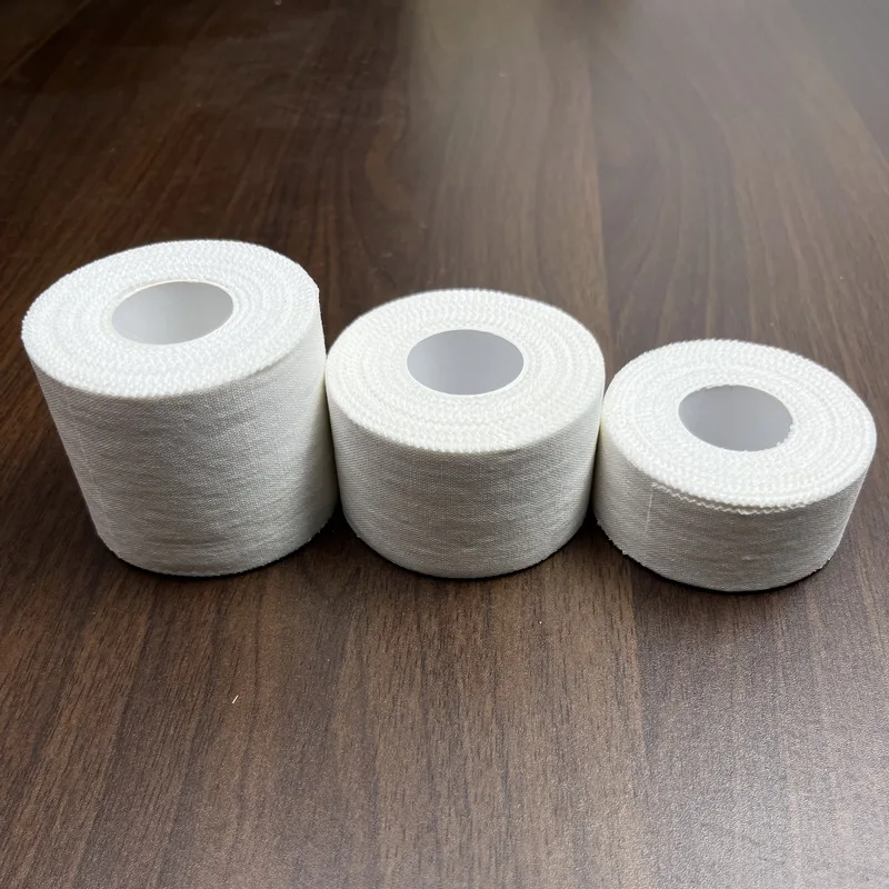 2,5/3,8/5 CM * 10 M Baumwolle Selbst-klebe Sport Band Für Finger Knöchel Schutz Handgelenk unterstützung Verstauchung Feste Medizinische Bandage Wunde Wrap – Detail 1