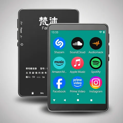 Famue PA03 Android Bluetooth MP3/MP4 Player Lossless Audio| 2.8" Screen | 48GB | WiFi | YouTube/Twitter/Spotify Download SQ HIFI