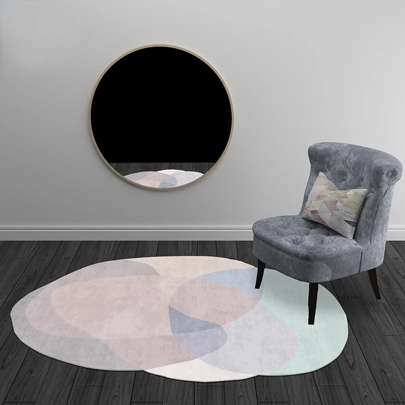 Geometric Overlay Irregular Carpet Room Decoration Teenager Carpets Home Decor Floor Mat Creative Living Room Studio Lounge Rug