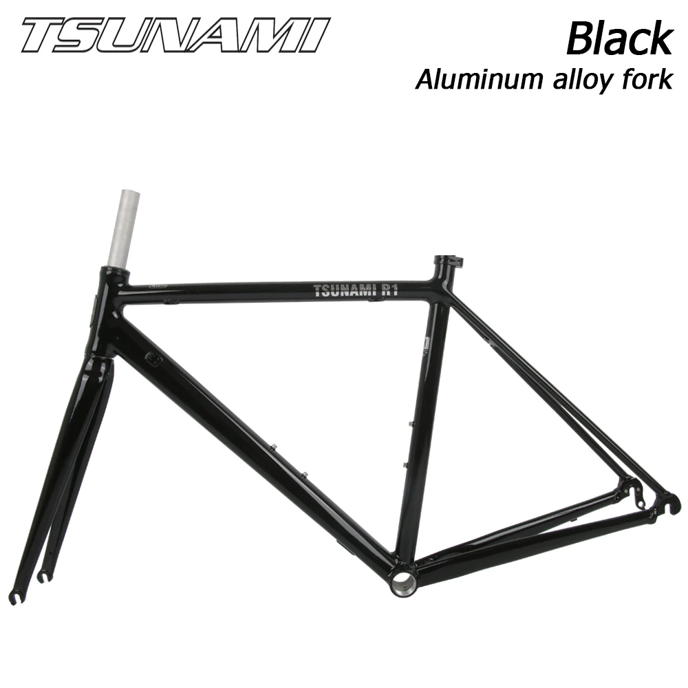 700cアルミニウム合金ロードバイクフレーム,TSUNAMI-R1インチカーボン
