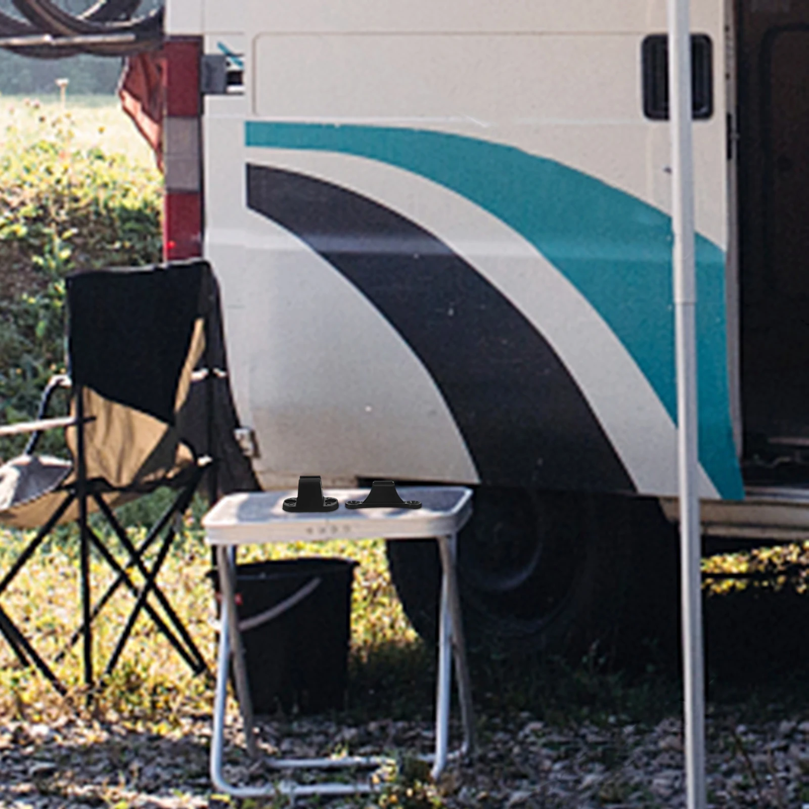 

Black Suction Door Stop Accessories for Trailer Camper Holder Nylon Rv Door Retainer Caravan Catch Universal Fits Models