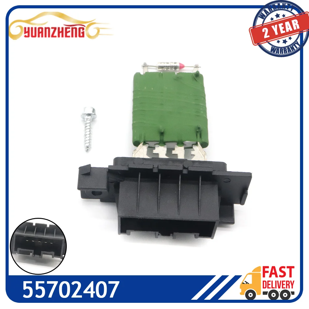 55702407 Car Heater Blower Motor Fan Resistor for Citroen Peugeot Alfa Romeo Jumper Boxer Fiat Ducato Opel Vauxhall Corsa D/Mk3