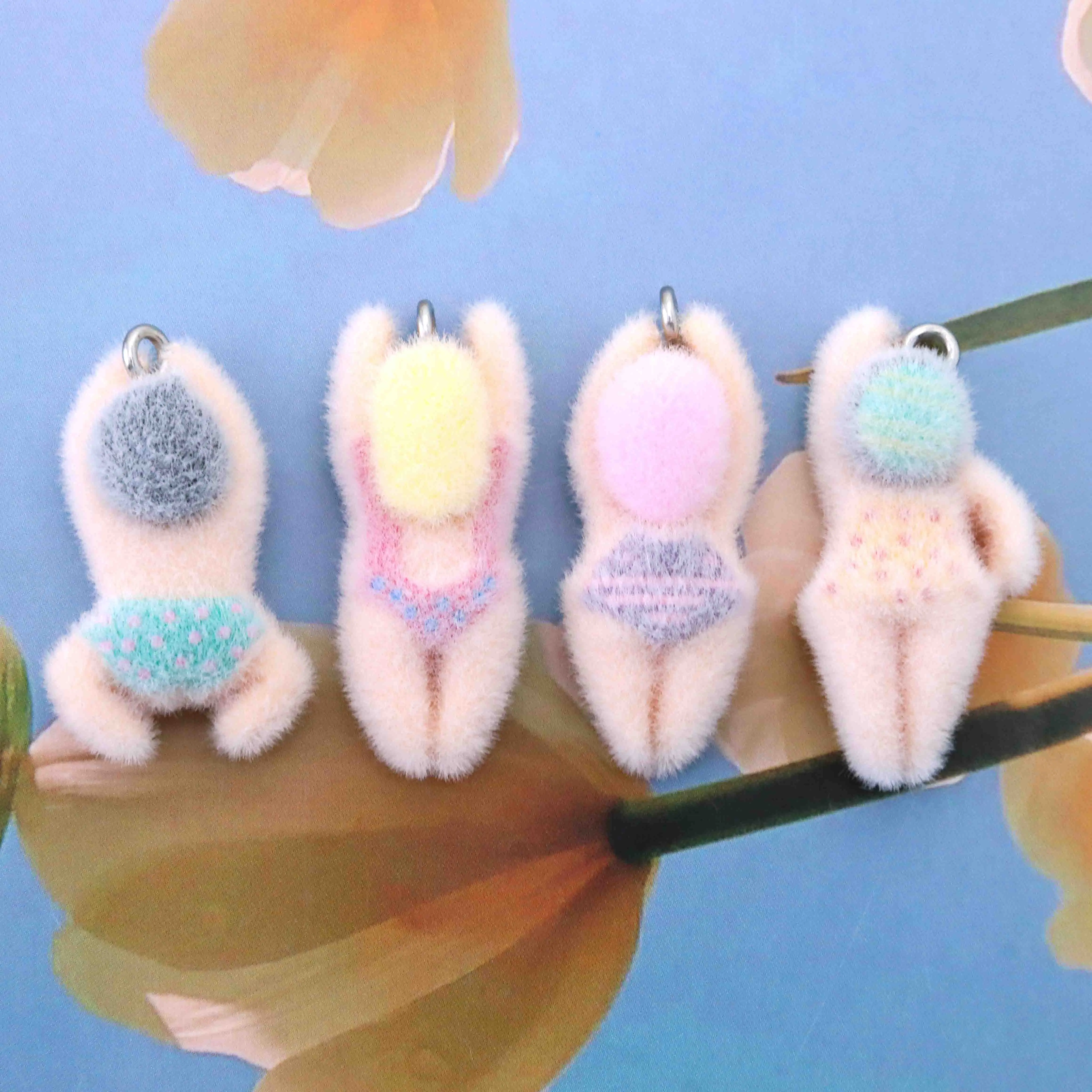 

10pcs Resin Doll Pendant Suitable For Keychains Bags necklaces earrings pendants jewelry accessories