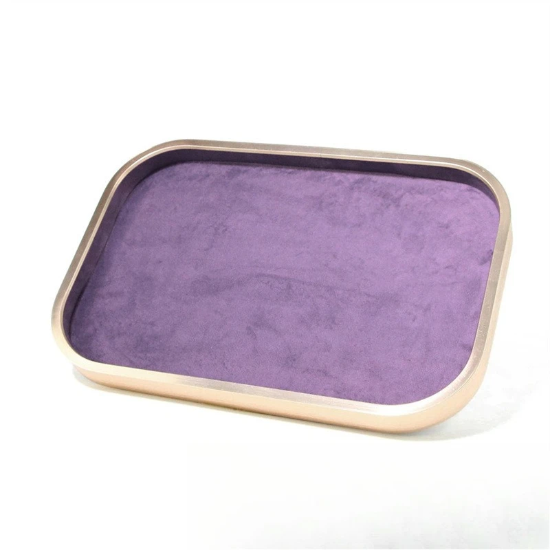 

Bracelet Jewelry Display Tray Rings Earrings Organizer Pallet Jewellery Counter Showcase Salver Necklace Ornament Storage Case