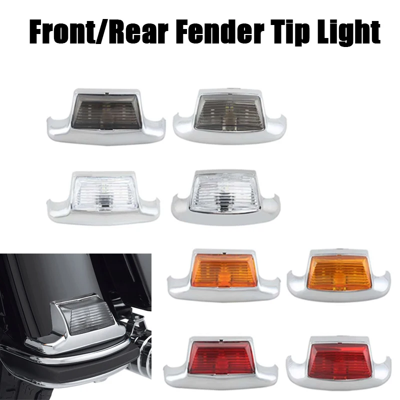 دراجة نارية الجبهة/الخلفية الحاجز تلميح ضوء حافة مصباح LED صالح ل هارلي 1986-2008 FLSTC 1993-1996 FLSTN 1980-2013 FLHR FLHS FLHT FLT #1