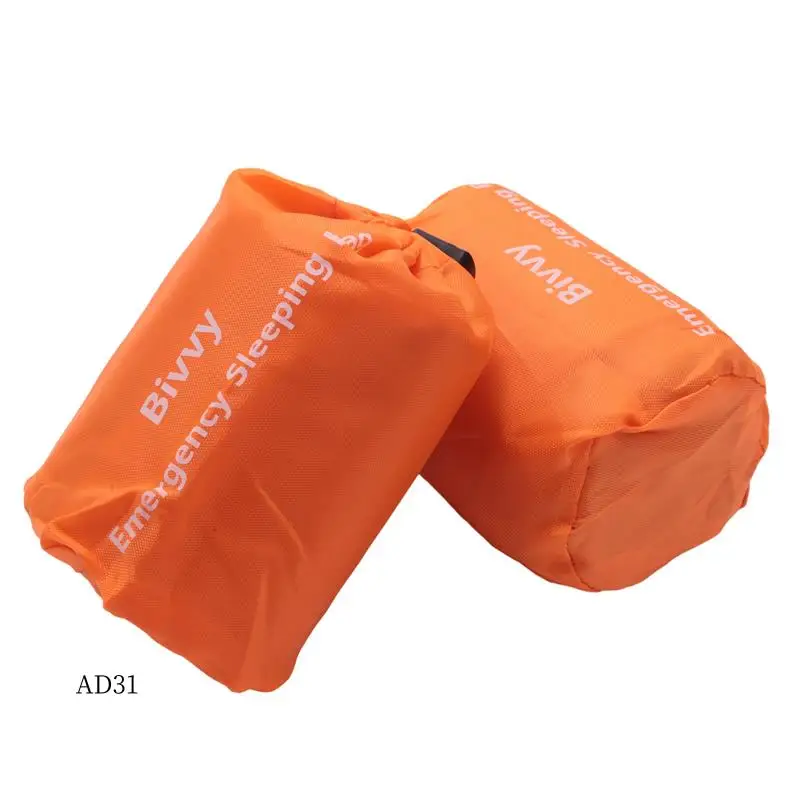 

New-2-Pack Emergency Sleeping Bag Thermal Waterproof Survival Blanket For Outdoor Camping Hiking