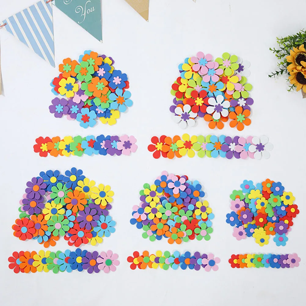 

120Pcs Decorative Foam Flowers DIY Ornament Set for Handmade Gifts Scrapbooking Crafts Unique Flower Decors for Creative