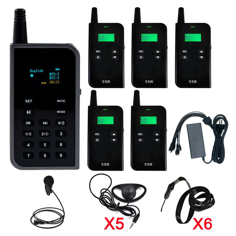 

MP3 Function Audio Tour Guide Wireless Whisper System Original for Meeting Visiting Church Excursion Museum Conference