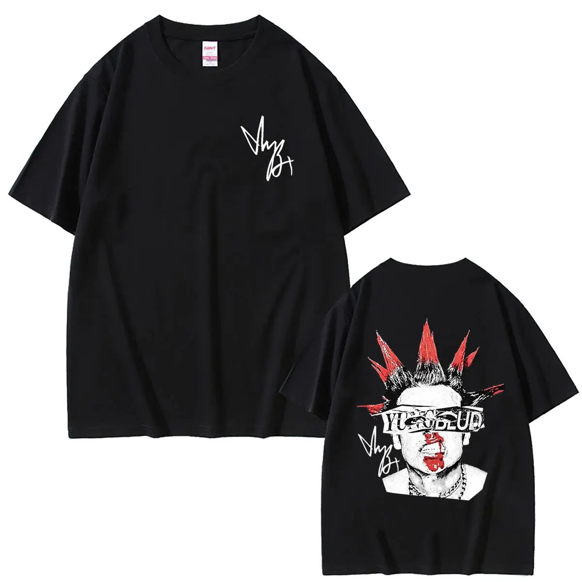 Rocker Yungblud Face Graphic T-shirt Men Women Rock Vintage Harajuku T Shirts Men's 100% Cotton Oversized T-shirts Streetwear
