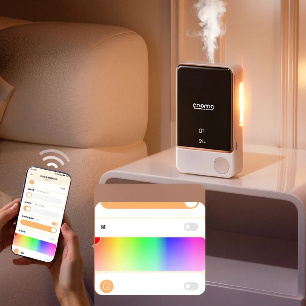 Rechargeable Scent Diffuser For Mi Home App Smart Desktop Fragrance Sprayer Automatic Silent Aromatherapy Humidifier