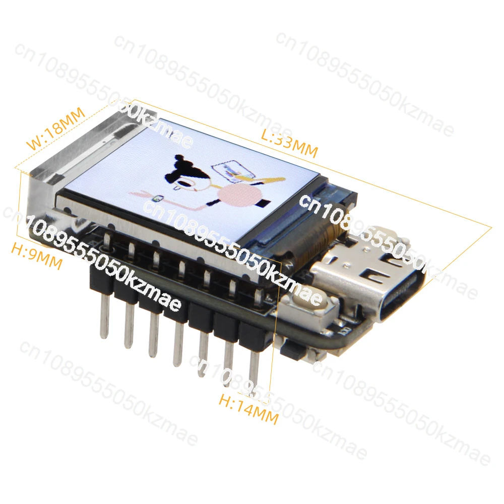 

T-QT ESP32-S3 GC9A01 0.85 Inch LCD Display Module WIFI Bluetooth Full Color IPS