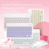 Bluetooth Wireless Keyboard And Mouse Set Mini Keyboard For Android IOS Windows Rechargeable 2.4G Dual Mode Keyboard Mouse Kit