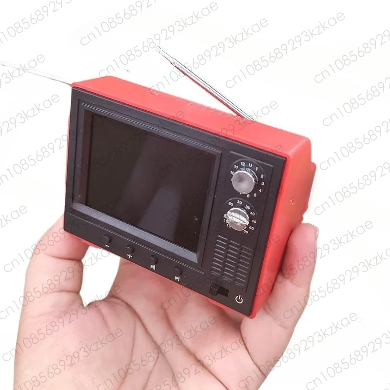 

Mini Tv Toy 1:12 Miniature TV Playable Video Mini Television Model Living Room Home Appliances Decor Toy