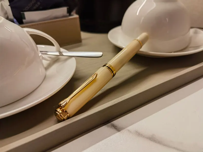 Smooth ADMOK M800 Acrylic Piston Fountain Pen German BOCK/Schmidt Soft No.6/35# Nib Inking Pelikan Copy Students Writing Gift