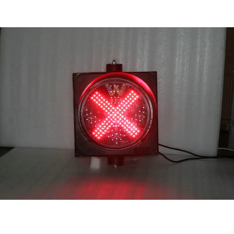 WDM New Design 300mm One Aspect Shenzhen LED Lighting Factory Carriageway Red Cross Green Arrow Stop Go Led Traffic Light