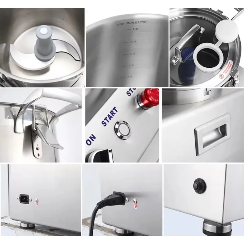 

Hot-Sales Commercial Electric Food Cutter: 2-in-1 Meat & Vegetable Cutting/Mixing Machine for Hotel & Restaurant Use