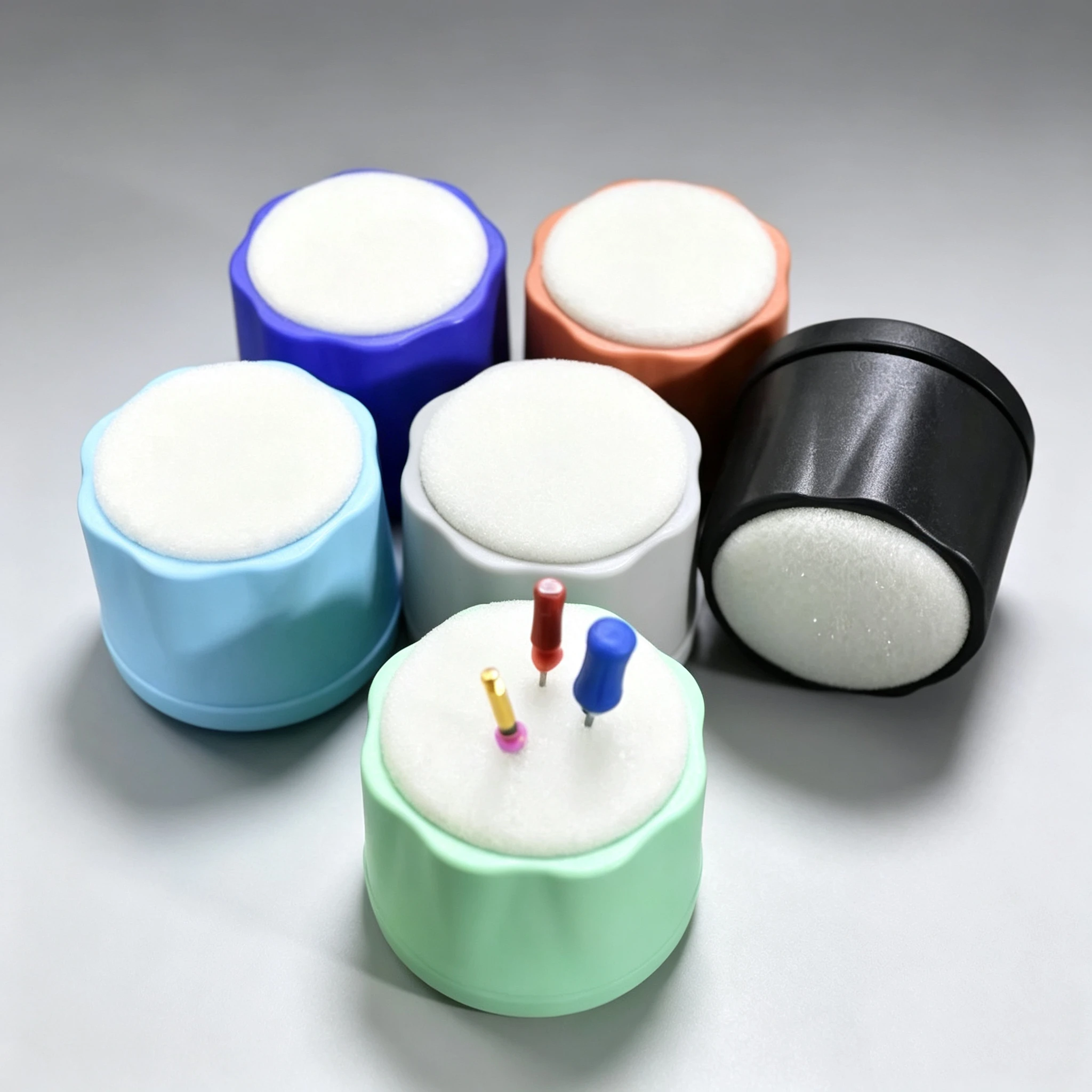 Dental Root Canal File Cleaning Table Sponge Root Canal Holder  Dental Material Accessory  Washing Box