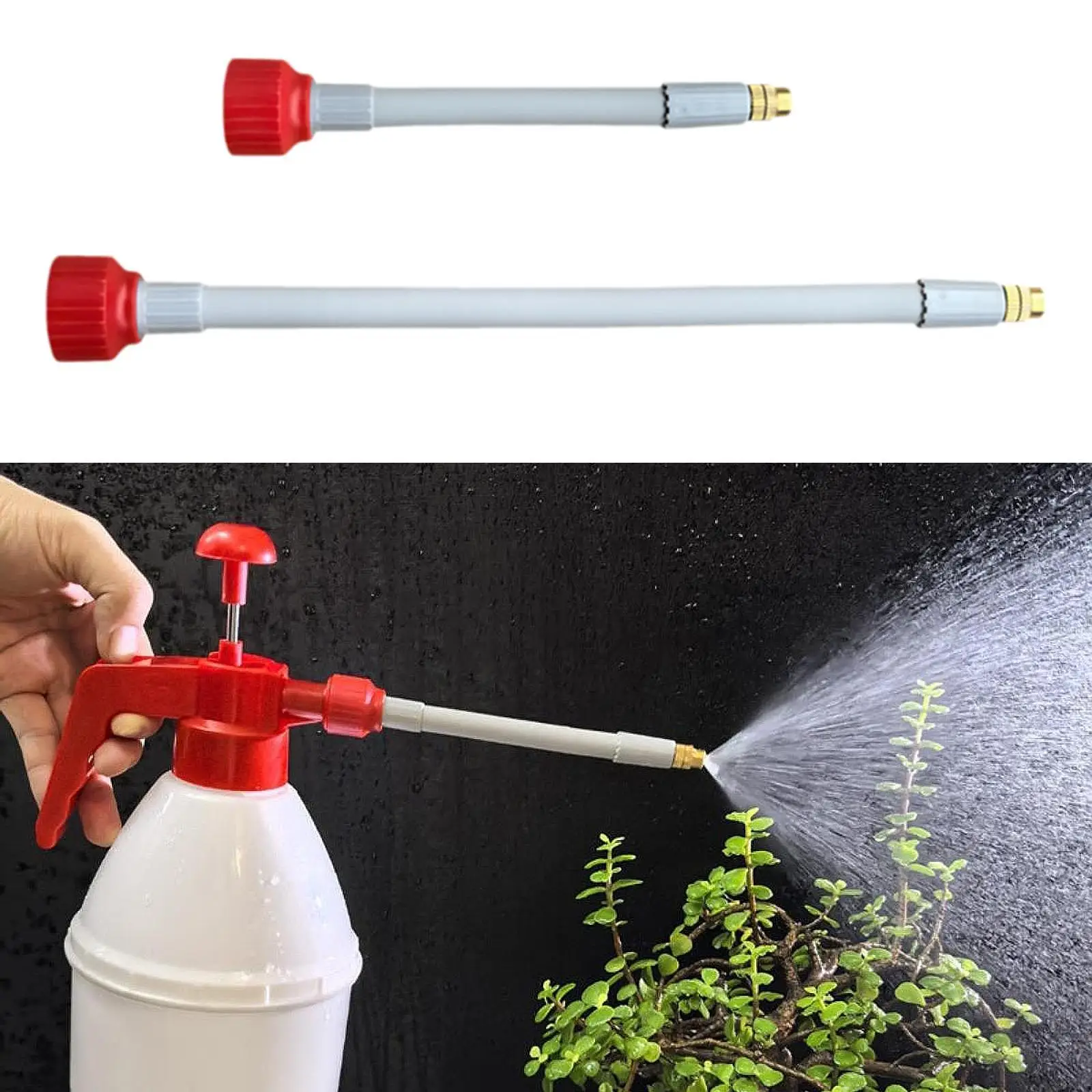 Flexible Watering Nozzle Sprayer Extension Pole Adjustable Tip for Plant Care Balcony Garden and Home Cleaning Projects
