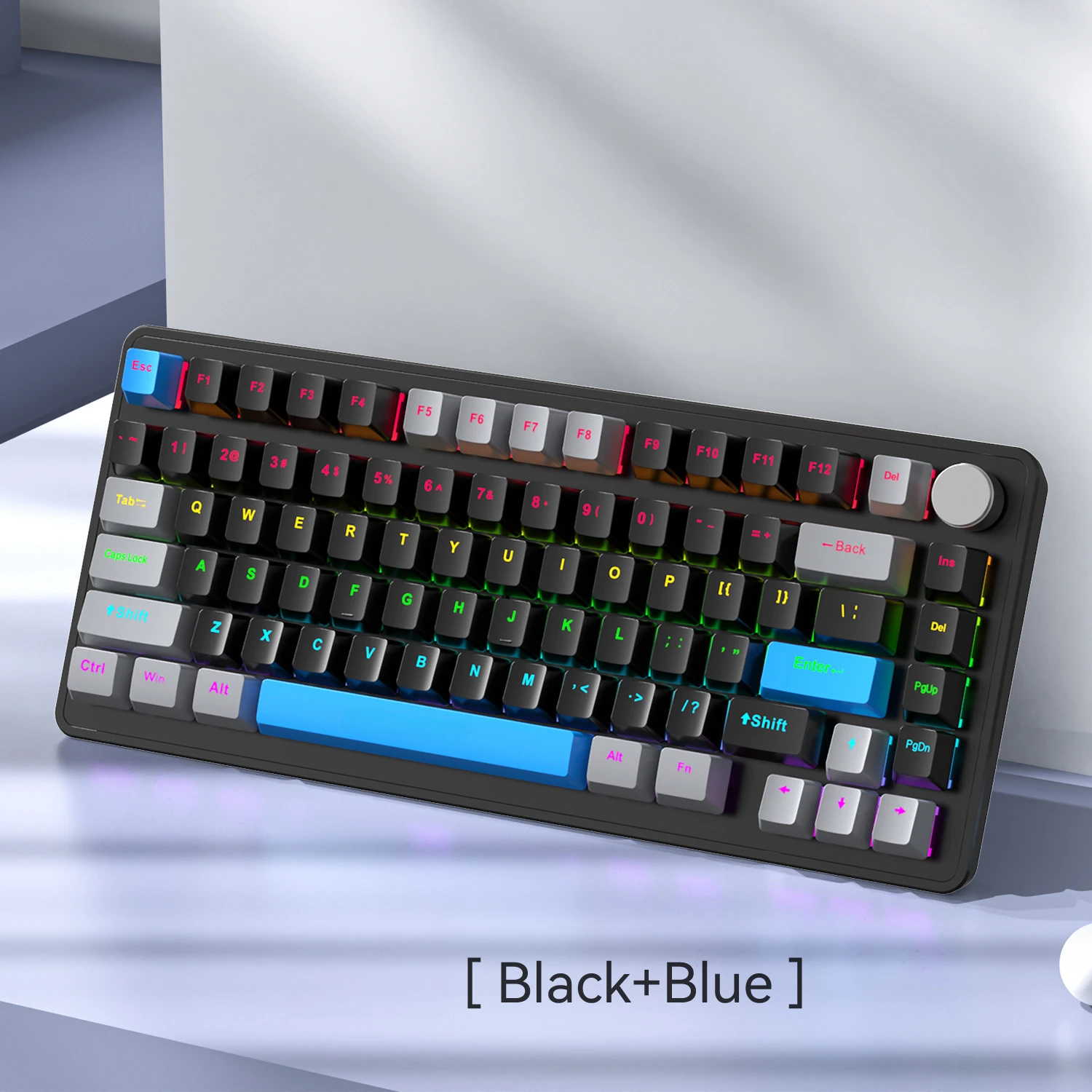 K82 teclado mecânico com fio edição de colaboração de jogos alta estética rgb botão de iluminação design interruptores mecânicos