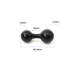 Double Ball Head 15mm to 17mm Adapter Extension Joint Mount Adapter Connecting Bracket for  Magnetic Car Phone Tablet Holder