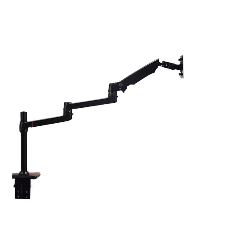 New Adjustable Single Desk Mount Stand Aluminum Alloy Spring Height Adjustable 90 Degree Arm Stand