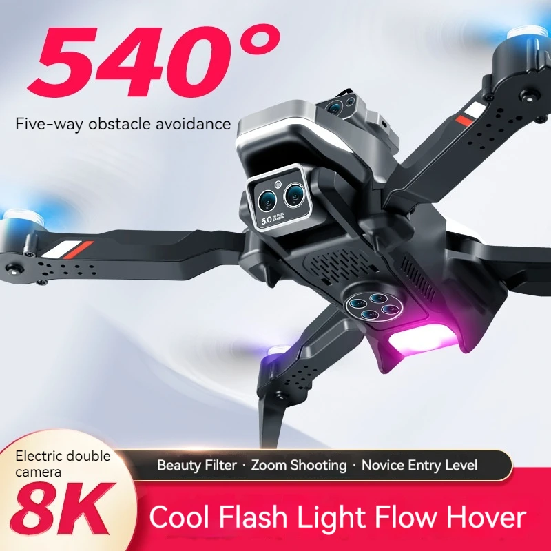 2023 nuova fotocamera 8K HD Mini Drone 4k evitamento ostacoli professionale WIFI FPV pieghevole RC Quadcopter telecomando Dron regalo giocattolo