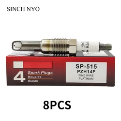 8PCS SP-515 PZH14F Motorcraft Platinum Spark Plug For Explorer F150 F250 F350 Ford Lincoln 5.4L 3V SP515 PZH-14-F SP 515