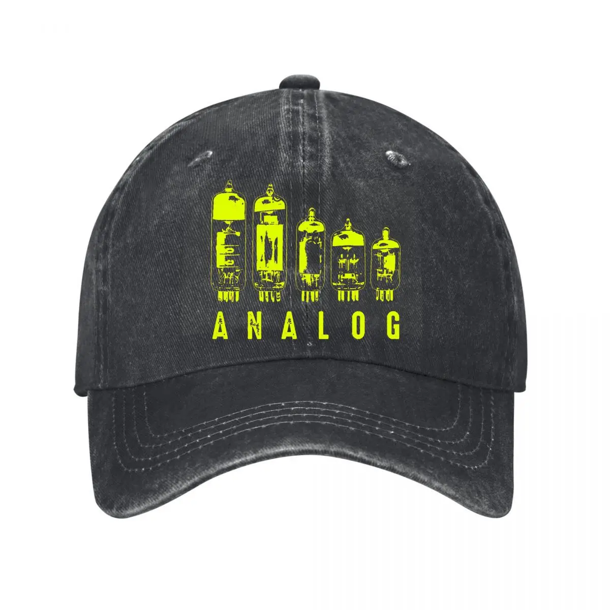 Analog Vacuum Tubes Electron Valve Vintage Audio Design Baseball Cap Men Women Distressed Washed Sun Cap Outdoor Workouts Hat