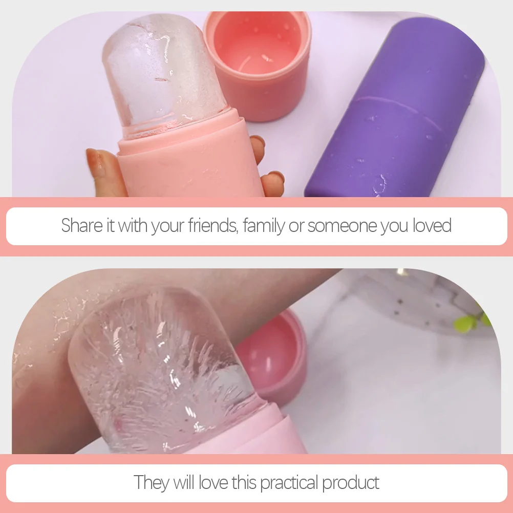 Massagem facial silicone cuidados com a pele ferramenta de resfriamento leve portátil para reparo de vermelhidão facial