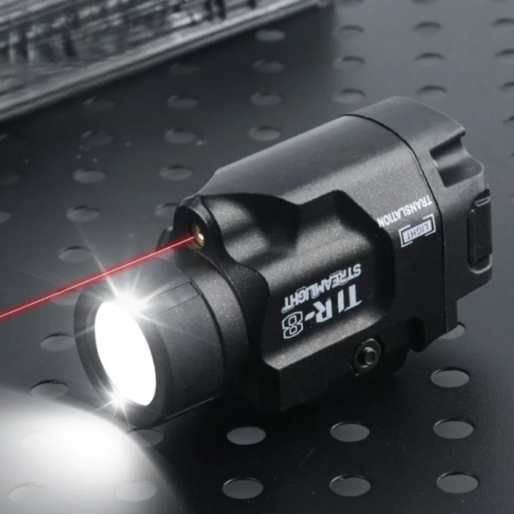 800Lumen Pistol Tactical LED Flashlight with Red/Green Dot LED Strobe Gun Light Fit 20mm Rail for Outdoor Shooting view 5