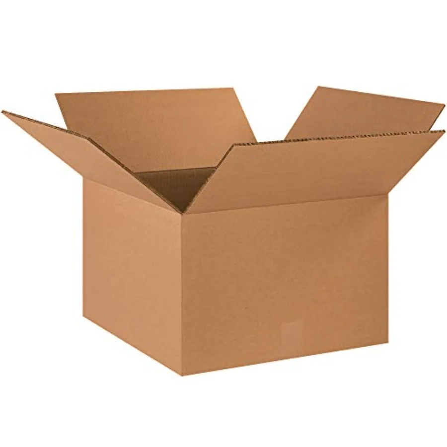 

HD181812DW Heavy-Duty Double Wall Corrugated Cardboard Box 18" L x 18" W x 12" H, Kraft, for Shipping, Packing and Moving Pack